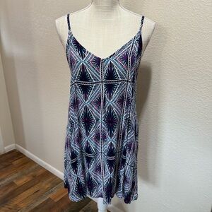 Roxy Vibrant Geometric Print Dress - Size SP